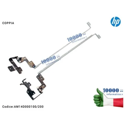 749655-001 Cerniere Hinges LCD [COPPIA] HP 15-G 15-R 15T 245 G3 250 G3 255 G3 256 G3 [R+L] AM14D000100 AM14D000200 749655-001