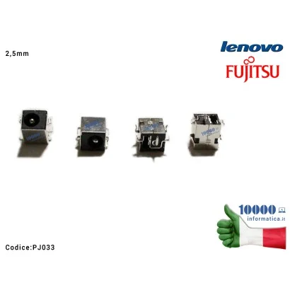 PJ033 Connettore DC Power Jack PJ033 FUJITSU Amilo M1405 M1437G M7405 Pro V2020 V2040 LENOVO Thinkpad X40 X41 X42 X43 X45 [2,...