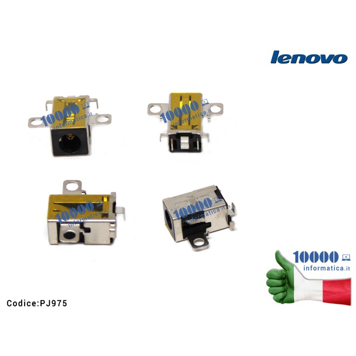 Connettore DC Power Jack per notebook LENOVO IdeaPad 320-15IKB Connettore DC Power Jack PJ975 LENOVO Yoga 530-14ARR 530-14IKB 320-15 IdeaPad S145-15 310-15 310-15ISK 310-15IKB 310-15IAP 310-15ABR S145-15IWL 110-15IBR 510-15ISK V320-17IKB S145-15AST
