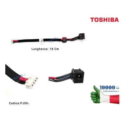 PJ091 Connettore DC Power Jack PJ091 TOSHIBA Satellite A200 L350 A300 A300D A305 L350D L355 L355D C650 C650D C655 L500 L650 P...