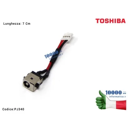 PJ340 Connettore DC Power Jack PJ340 TOSHIBA Portege Z830 Z835 Z930 Z935