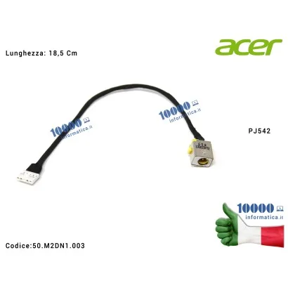 50.M2DN1.003 Connettore DC Power Jack PJ542 ACER Aspire V5-571 V5-531 V5-431 V5-471 50.4TU12.041 50.M2DN1.003 50M2DN1003