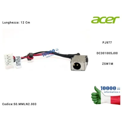 50.MMLN2.003 Connettore DC Power Jack PJ714 ACER Aspire ES1-511 ES1-520 ES1-521 ES1-522 R7-572 Packard Bell EasyNote TF71BM D...