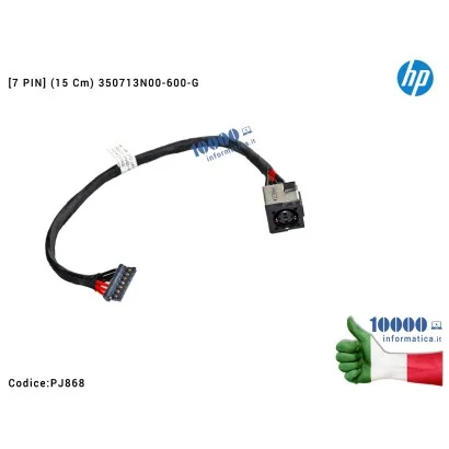 PJ868 Connettore DC Power Jack PJ868 HP EliteBook 8560W 8570W [7 PIN] (15 cm) 350713N00-600-G