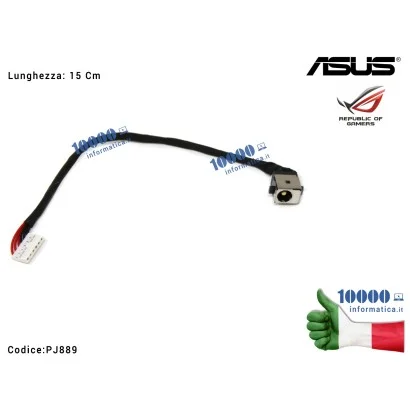 PJ889 Connettore DC Power Jack PJ889 ASUS ROG G551 G551V G551VW G551J G551JK G551JX G551Z G551ZU