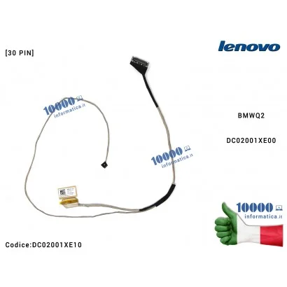 Cavo Flat LCD LENOVO [30 PIN] IdeaPad 300-15 300-15ISK 300-15IBR BMWQ2 DC02001XE00 DC02001XE10 DC02001XE20 DC02001XE30