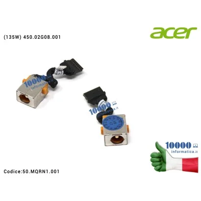 50.MQRN1.001 Connettore di Alimentazione DC Power Jack ACER Aspire VN7-591G VN7-791G (135W) 450.02G08.001