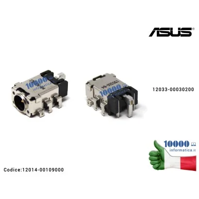 12014-00109000 Connettore di Alimentazione DC Power Jack ASUS E403NA K401UQ UX310UA UX310UF UX410UA UX410UF UX410UQ X302LA X3...