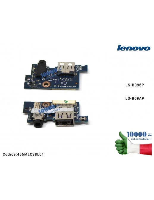 455MLC38L01 USB Board LENOVO IdeaPad 305 B40-30 B50-70 B50-80 B50-30 B40-45 B40-70 305-15IBD 305-15IBY LS-B096P LS-B09AP 455M...