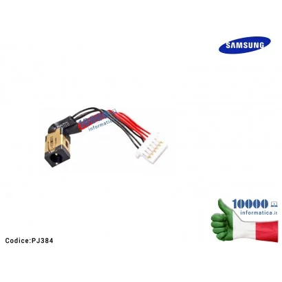 PJ384 Connettore di Alimentazione DC Power Jack PJ384 SAMSUNG NP300U1A NP305U1A