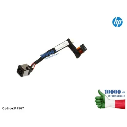 PJ567 Connettore di Alimentazione DC Power Jack PJ567 HP Probook 6560B 8560W