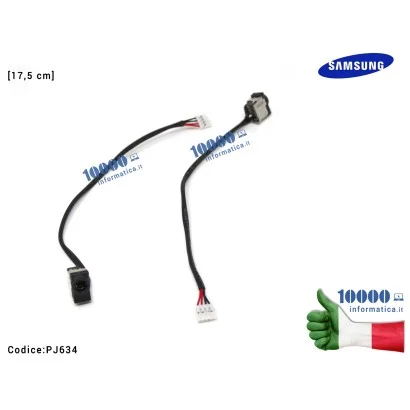 PJ634 Connettore di Alimentazione DC Power Jack PJ634 SAMSUNG NP270E5E NP300E5E NP275 NP270E NP500