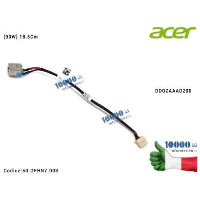 50.GFHN7.003 Connettore di Alimentazione DC Power Jack [90W] ACER Aspire E5-471 E5-471G E5-523G E5-553G E5-575 E5-575G E5-575...