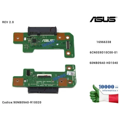 90NB09A0-R10020 Connettore HDD Board Hard Disk ASUS X555D X555DA X555DG X555Y X555YA X555YI F555Y 60NB09A0-HD1040 6CN0S9D10C0...