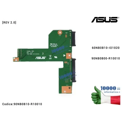 90NB0B10-R10010 Connettore HDD Board Hard Disk [REV 2.0] ASUS X540L A540LJ F540LA F540LJ K540LA X540LA X540LJ 60NB0B10-IO1020...