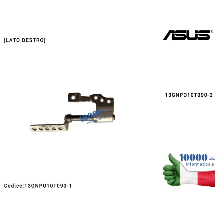 Cerniera Hinge [DX] ASUS ZenBook UX32A UX32LA UX32LN UX32VD [LATO DESTRO] 13GNPO10T090-2