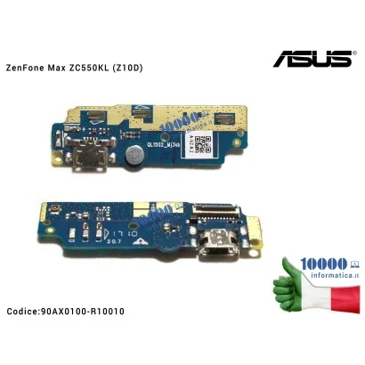 90AX0100-R10010 Connettore USB DC Power Board ASUS ZenFone Max ZC550KL (Z10D)