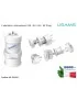 US-CC003 Convertitore Presa Plug EU US UK AU Internazionale USAMS US-CC003 Spina da Viaggio Adattatore per Presa Multipla All...