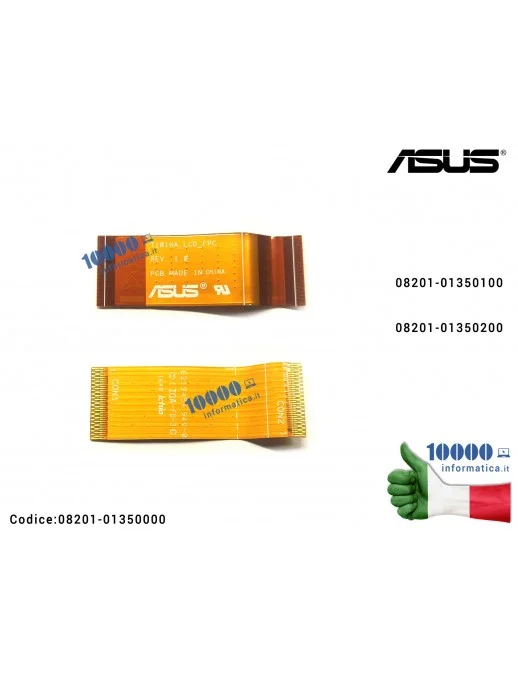 08201-01350000 Cavo Collegamento LCD FPC R1.0 Connettore Display ASUS Transformer Book T101HA T103HAF 08201-01350100 08201-01...
