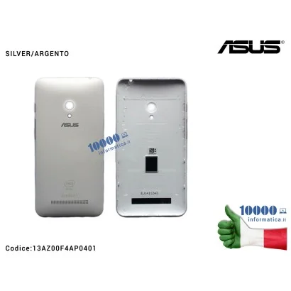 13AZ00F4AP0401 Cover Batteria Posteriore ASUS ZenFone 5 A500KL (T008P) A500CG (T00F) A501CG (T00J) [SILVER/ARGENTO] 13AZ00F4A...