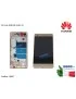 10527 Display LCD con Vetro Touch Screen + Frame HUAWEI P8 Lite [GOLD] ALE-L21