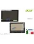 6M.G53N5.001 Display LCD con Vetro Touch Screen ACER Aspire One 10 Iconia S1002 N15P2 D16H1 [NERO] KD101N9-E1