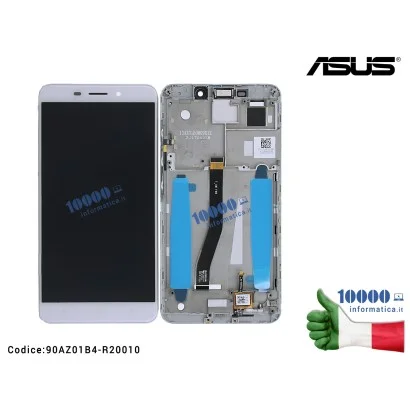 90AZ01B4-R20010 Display LCD con Vetro Touch Screen ASUS ZenFone 3 Laser ZC551KL (Z01BD) [BIANCO] (CON FRAME)