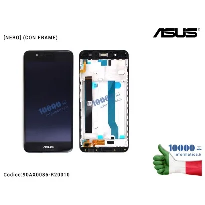 90AX0086-R20010 Display LCD con Vetro Touch Screen ASUS ZenFone 3 Max ZC520TL (X008D) [NERO] (CON FRAME)