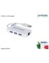 507578 Hub 3 porte USB 3.0 con Adattatore Ethernet LAN RJ45 1 Gigabit MANHATTAN