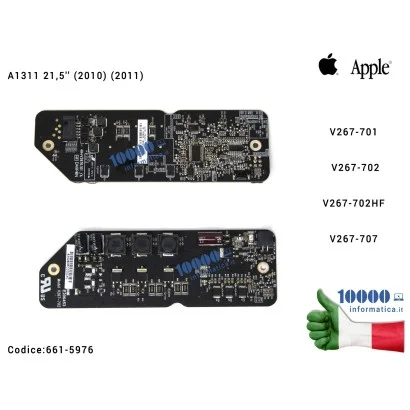 661-5976 Inverter LED Board Schermo APPLE iMac A1311 21,5'' (2010) (2011) V267-701 V267-702 V267-707 V267-707HF 612-0078 661-...