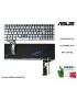 0KNB0-662BIT00 Tastiera Italiana ASUS N551 N551J N551JB N551JK N551JM N551JQ [SENZA FRAME] (RETROILLUMINATA) (SILVER) AEBK3I0...