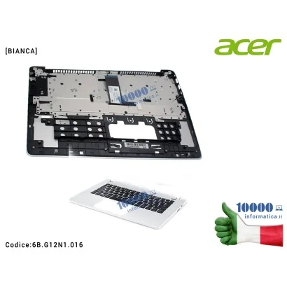 6B.G12N1.016 Tastiera Italiana Completa di Top Case Superiore ACER Aspire ES1-331 [BIANCA]