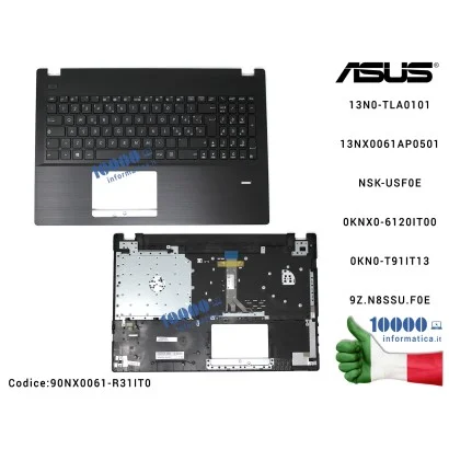 90NX0061-R31IT0 Tastiera Italiana Completa di Top Case Superiore ASUS P552L P552LA P552LJ P2550L P2550LJ 13N0-TLA0101 13NX006...