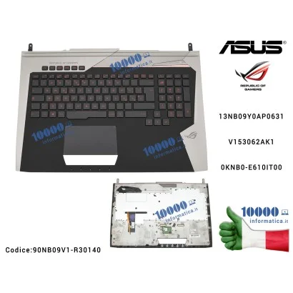 90NB09V1-R30140 Tastiera Italiana Completa di Top Case Superiore ASUS ROG G752V G752VT G752VS G752VM G752VY [Retroilluminata]...