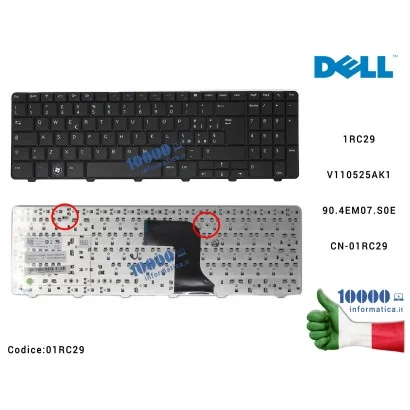 01RC29 Tastiera Italiana DELL Inspiron 15R (N5010) N5010 M5010 1RC29 NSK-DRASW 0E 9Z.N4BSW.A0E V110525AK1 90.4EM07.S