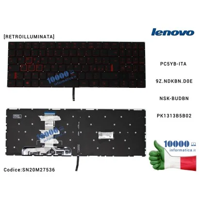 SN20M27536 Tastiera Italiana LENOVO Legion Y520 Y520-15IKB Y720-15IKB R720 R720-15IKB [RETROILLUMINATA] (SENZA FRAME) PC5YB-I...