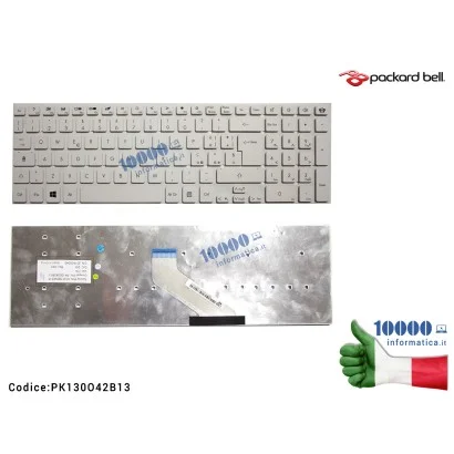 PK130O42B13 Tastiera Italiana PACKARD BELL EasyNote LS44HR P5WS0 LS11HR TS11HR TS11SB GATEWAY NV55S NV57H NV75S NV52L NV56R N...