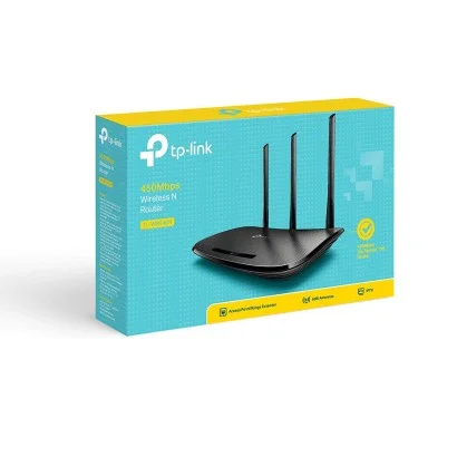 TL-WR940N TP-Link TL-WR940N N450 Router Wi-Fi 450 Mbps a 2.4 GHz, 5 10/100M Porti, 3 5dBi Fixed Antenne, Wireless On/Off, Pow...