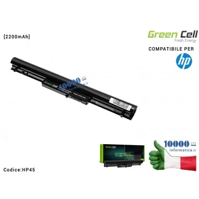 HP45 Batteria HSTNN-PB5S Green Cell Compatibile per HP 242 G1 Pavilion 14T 14Z 15T [2200mAh]