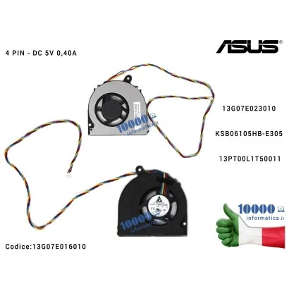 13G07E016010 Ventola Fan CPU ASUS Eee Box EB1501 EB1502 B202 B203 (4 PIN) EB1503 13G07E023010 KSB06105HB-E305 13PT00L1T50011