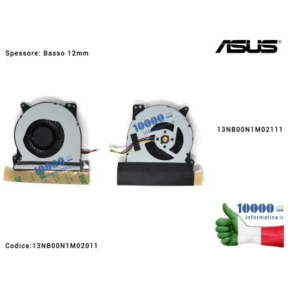 13NB00N1M02011 Ventola Fan CPU ASUS [12 mm] G750 G750JW G750J G750JX G750JH G750JM (4 PIN) 13NB00N1M02111