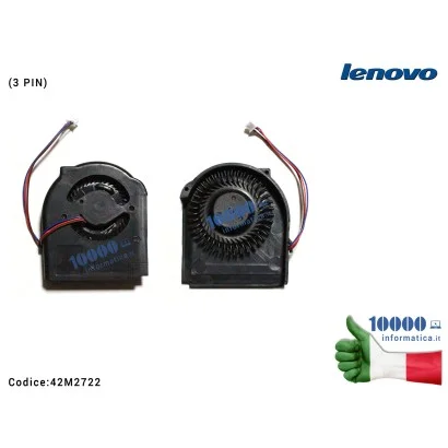 42M2722 Ventola Fan LENOVO [Versione 1] IBM ThinkPad T400 T410 T410i 45M2721 45M2722 45M2723 45M2724 45N5907 45N5908