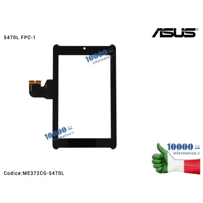 ME372CG-5470L Vetro Touch Screen ASUS FonePad 7'' ME372CG ME373CG (K00E) 5470L FPC-1