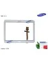 11275 Vetro Touch screen SAMSUNG Galaxy Tab 3 10,1'' (BIANCO) GT-P5200 GT-P5210 GT-P5220 MCF-101-0902-FPC [REV 0.1]