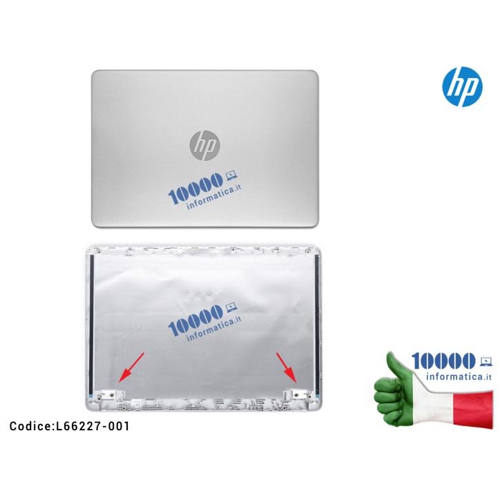 Cover LCD HP Pavilion 14-DQ 14-DR 14-FQ 14S-FR 14S-FQ TPN-Q221 14-DQ0000 (SILVER) L66227-001 EA0PA001010