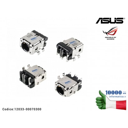 Connettore DC Power Jack ASUS ROG Zephyrus GX501 GX531 GX532 GX535 GX501GI GX501VI GX501VIK GX501VSK 12033-00070300