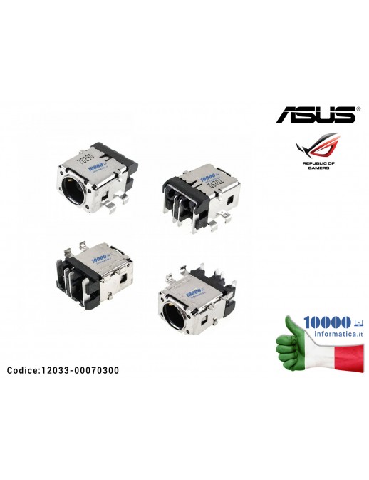 Connettore DC Power Jack ASUS ROG Zephyrus GX501 GX531 GX532 GX535 GX501GI GX501VI GX501VIK GX501VSK 12033-00070300