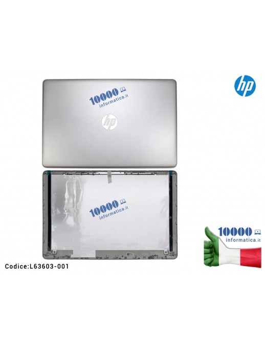 L63603-001 Scocca Cover LCD Grigia HP Pavilion 15S-FR 15S-EQ 15-EF 15-ER TPN-Q222 Cover LCD HP 15S-FQ 15-DY L63603-001 (Natur...