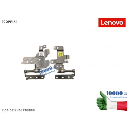 5H50Y89088 Cerniere Hinges LENOVO IdeaPad 5-14IIL05 (81YH) 5-14ARE05 (81YM) 5-14ITL05 (82FE) 5-14ALC05 (82LM) [COPPIA] 5H50Y8...