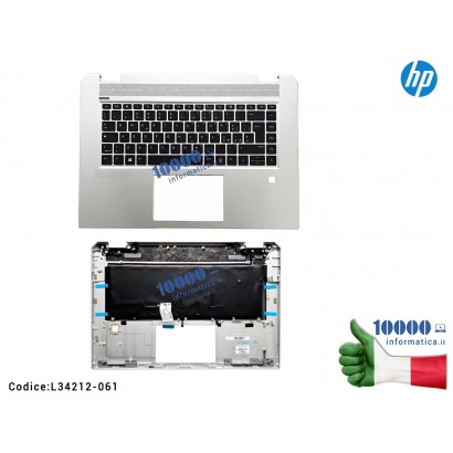 L34212-061 Tastiera Retroilluminata Italiana HP ZBook Studio G5 HP EliteBook 1050 G1 (Silver) L34212-061 [ARGENTO] Completa d...